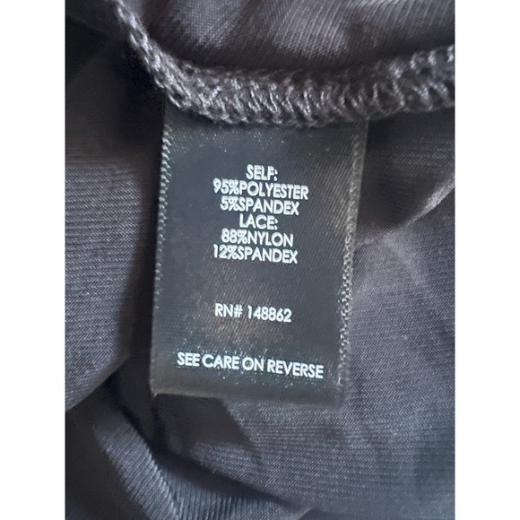 Torrid Womens Dress Black Midi Studio Knit Asymmetrical‎ Lace Whimsigoth Sz 3 3X - Picture 5 of 5